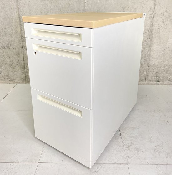 【中古】アドバンス  3V32AA-MK54 オカムラ（okamura） 脇机3段