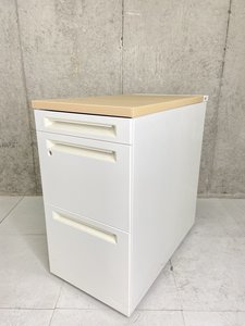 【木天板付】【デスク拡張】オカムラ/okamura/アドバンス/ホワイト【倉庫在庫品】【鍵1本作製無料】