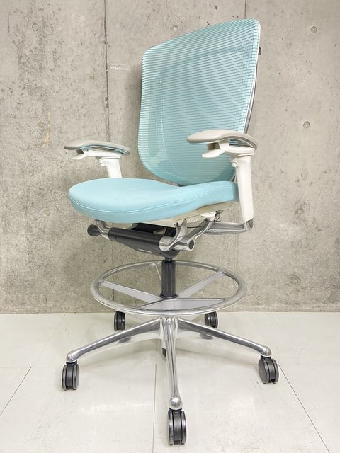 【滞留品のため御値下げ】【レア】【ハイチェア】オカムラ/okamura/コンテッサセコンダ/contessa2/セージ【倉庫在庫品】