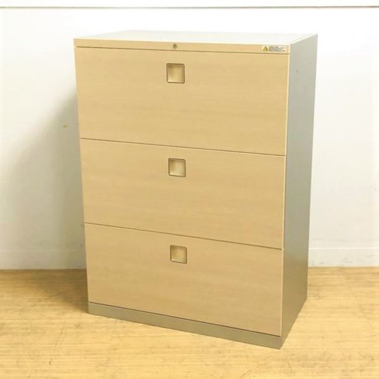 【中古】レクトライン  4TG3WC　ZB41 オカムラ（okamura） ローキャビネット／ラテラル