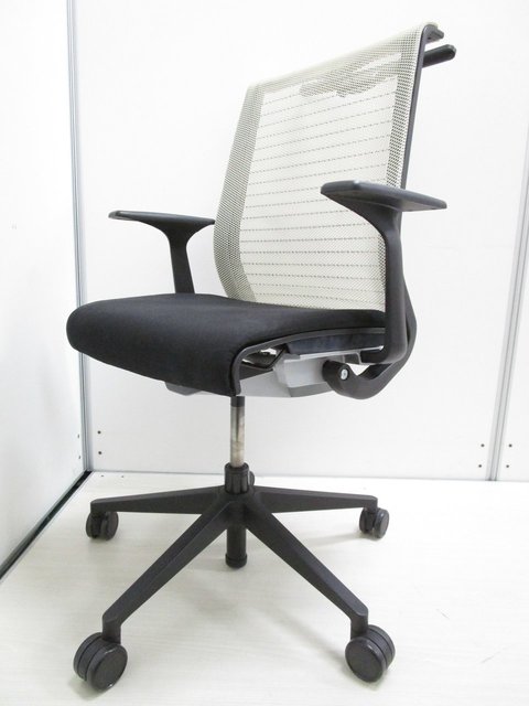 【中古】シンクチェア（座:布  Steelcase（スチールケース） 肘無ハイバックチェア