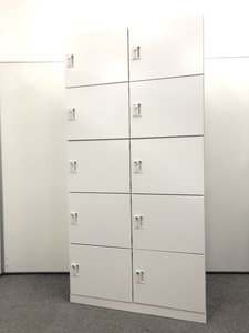 【良好品が倉庫に大量入荷！】
【マスターキー作成可能】
内田洋行/エルレージ/ホワイト【小物やバッグの収納に】