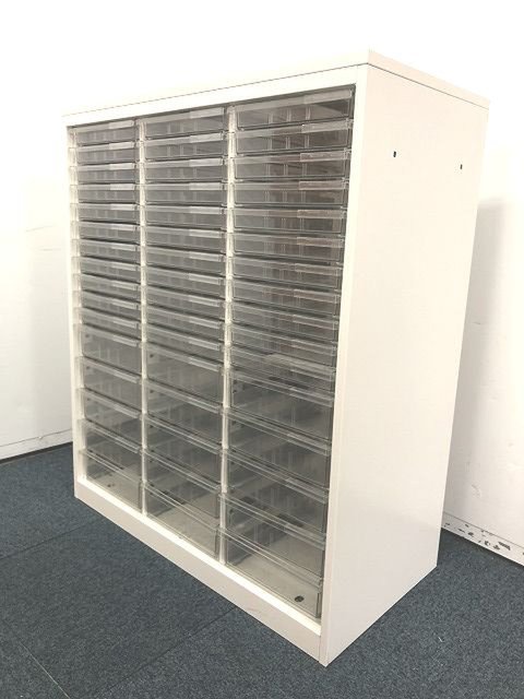 【中古】シンライン  HTM-109KAF-W9 イトーキ（ITOKI） ローキャビネット／クリスタルトレー