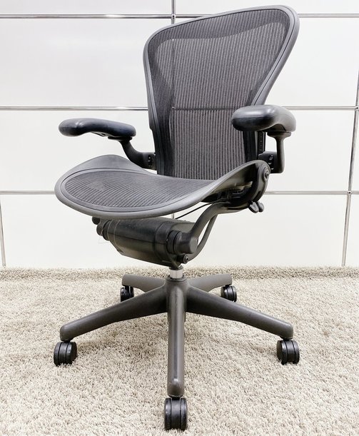 【中古】アーロンチェア   Herman Miller（ハーマンミラー） 肘付ハイバックチェア