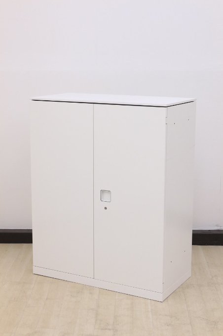 【中古】レクトライン   オカムラ（okamura） ローキャビネット／両開き