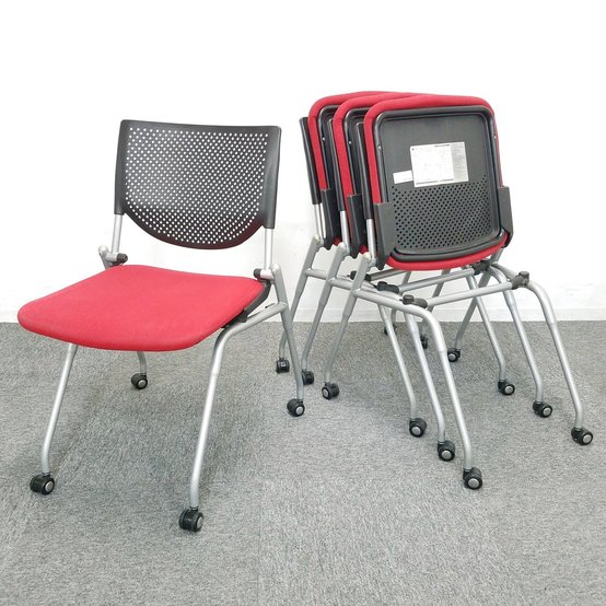 【中古】プロスタック(pro stack(8140))  オカムラ（okamura） ネスティングチェア