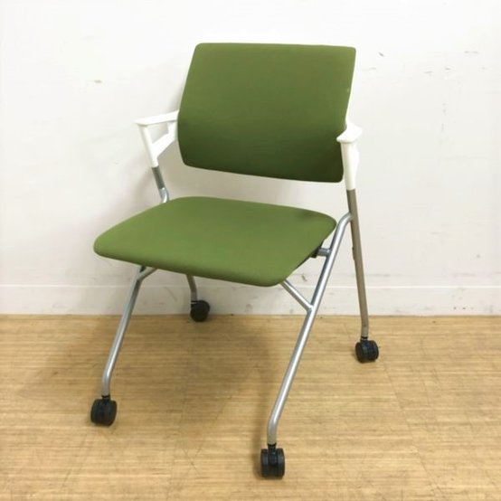 【中古】ピエガ（背樹脂タイプ）  CK-720PAWG4Q5-W コクヨ（KOKUYO） ネスティングチェア