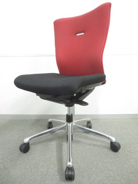【中古】フィーゴサイドファスナー  CJ33ZR-FAR9 オカムラ（okamura） 肘無ミドルバックチェア