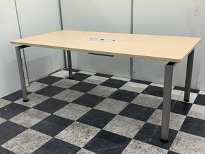 【定番4本脚タイプ】内田洋行/ST-3100/ナチュラル色天板■4から6名様で使用におすすめ！