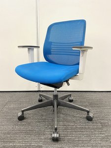 【テレワーク推奨チェア】【オフィス定番ブルーカラー！】コクヨ製シロッコチェア！レア商品！【4脚入荷】