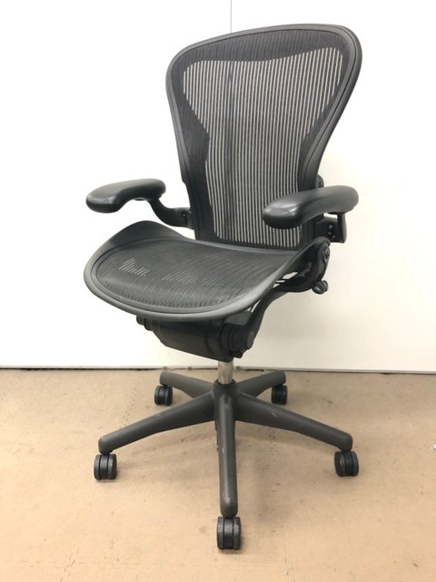 【中古】アーロンチェア   Herman Miller（ハーマンミラー） 肘付ハイバックチェア