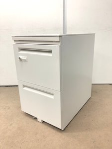 【2017年製】3段ワゴン/ウチダ製STシリーズ/A4ファイル2段収納可能！【非常用解除キー作成可能】