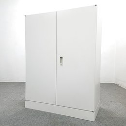 【4台入荷】人気のokamura書庫入荷！中古　両開き　キャビネット　書庫　ロッカー　棚　ホワイト　オフィス