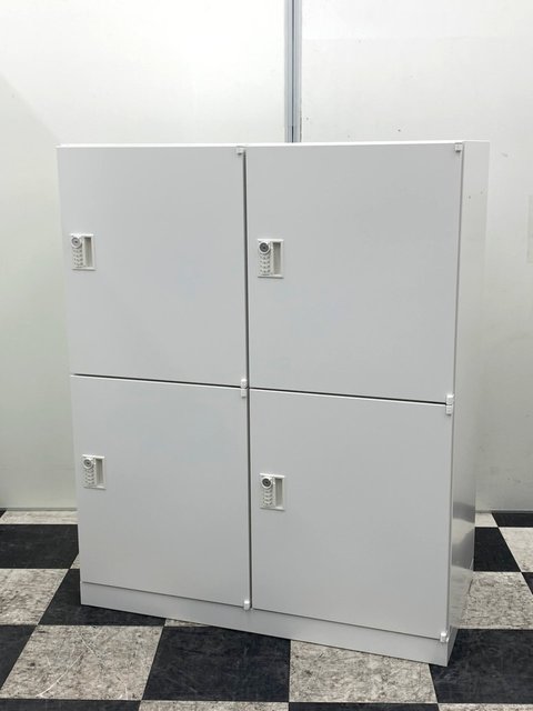 【新古】HS HS PL4-10 ウチダ（UCHIDA) 4人用更衣ロッカー