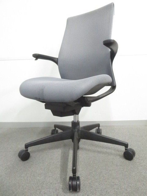 【中古】エムフォー（樹脂脚）   コクヨ（KOKUYO） 肘付ハイバックチェア