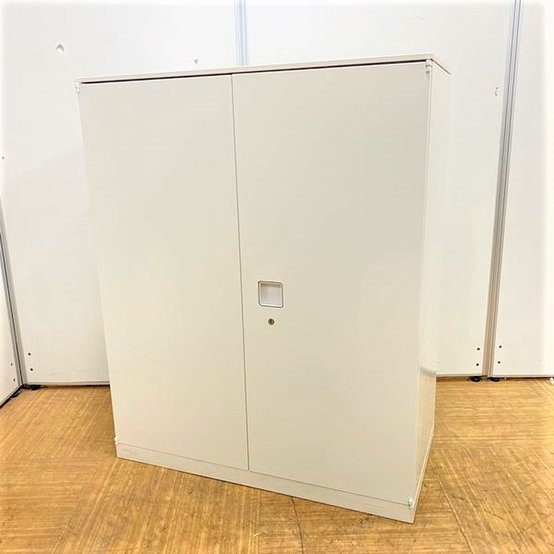 【中古】レクトライン   オカムラ（okamura） ローキャビネット／両開き