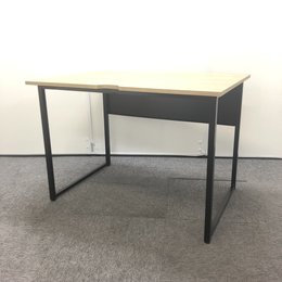 【お洒落家具入荷！】ブラックフレームに木目調がお洒落！平机！ご自宅でもご使用可能！  オフィス 家具【大量注文可能】