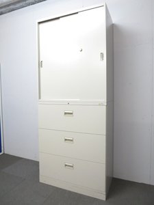 【オフィスの定番】引き出しタイプと引き戸タイプの人気セット/オカムラ製