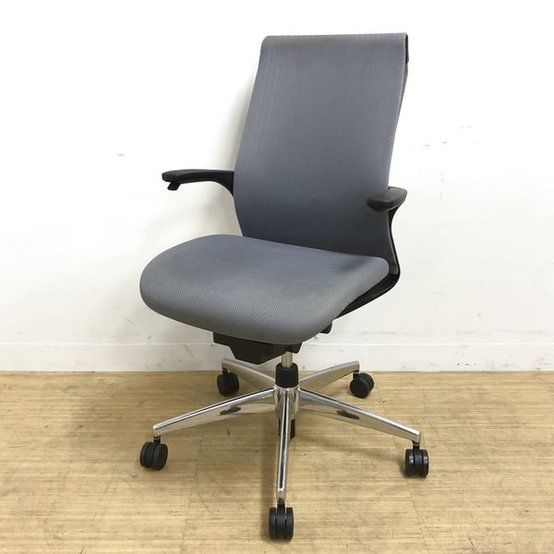 【中古】エムフォー（アルミ脚）  CRS-G2201 コクヨ（KOKUYO） 肘付ハイバックチェア