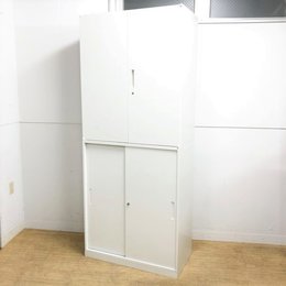 【新品オフィス家具】【鍵付キャビネット】【ナイキ　CWtype】【国産】【ホワイト】