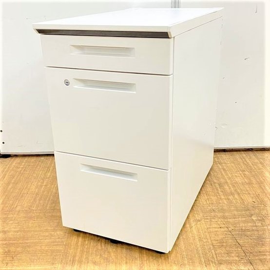 【中古】iS SDE-ISN47CASAW コクヨ（KOKUYO） 脇机3段