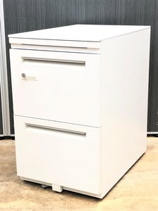 【8台入荷】手軽に書類を管理できます！ダイヤル式の収納ワゴン【中古】【オフィス家具】【東京】【大阪】【愛知】【岐阜】