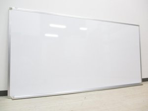 【メーカー在庫品】[壁掛けタイプ]ホワイトボード/両面無地 W1800mm【事務用品】 【オフィス家具】