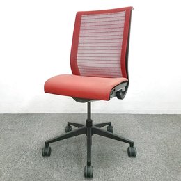 【3脚入荷！】｜Steelcase｜シンクチェア｜レッド｜事務椅子｜ハイバック｜鮮やかなレッド！