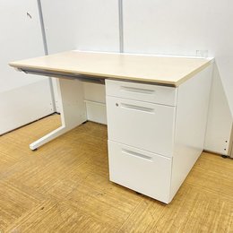 【定価約9万円！！2018年製！！ナチュラル天板×ホワイトカラー！！収納力バツグン！！】■コクヨ■IS