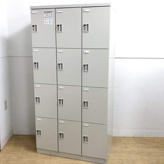 【中古】KZ-Ⅱ 4582KE Z13 オカムラ（okamura） 12人用更衣ロッカー