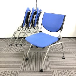 4脚セット価格！！　オカムラ　プロスタック【座面を畳んで収納可能】【オカムラ製品】【京都・滋賀】【京都東寺店限定　ご来店限定割引10％OFF　スタッフに仰ってくださいませ。】