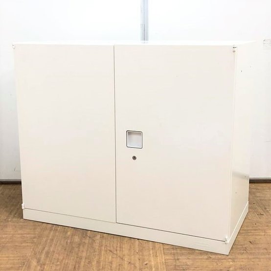 【中古】レクトライン   オカムラ（okamura） ローキャビネット／両開き