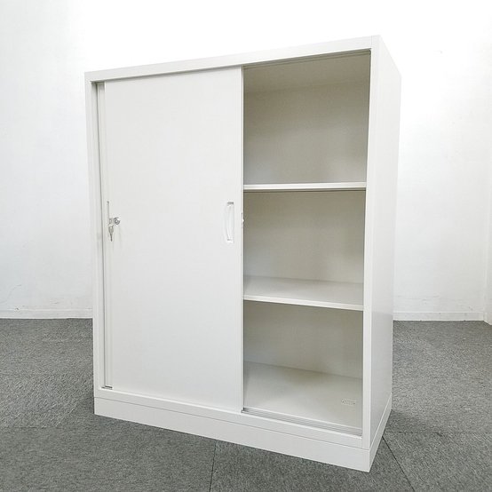 【新品】QUWALL RW45-10S 生興 ローキャビネット／引き違い