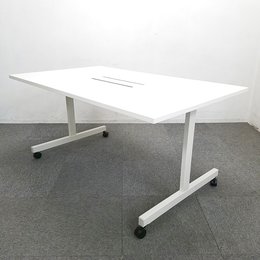 【1台限定】内田洋行の人気テーブルが入荷しました！中古　テーブル　オフィス　会議　ミーティング　ホワイト　ナチュラル　ノティオ
