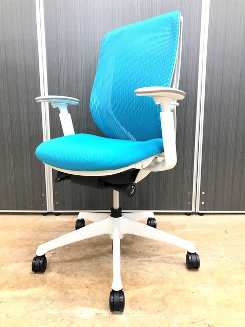 【中古】シルフィー（クッション）  C687XW FSG6 オカムラ（okamura） 肘付ハイバックチェア