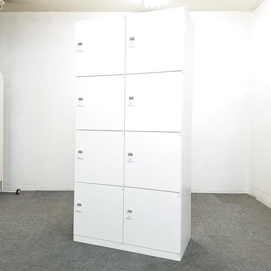 【中古】レクトライン   オカムラ（okamura） 8人用更衣ロッカー