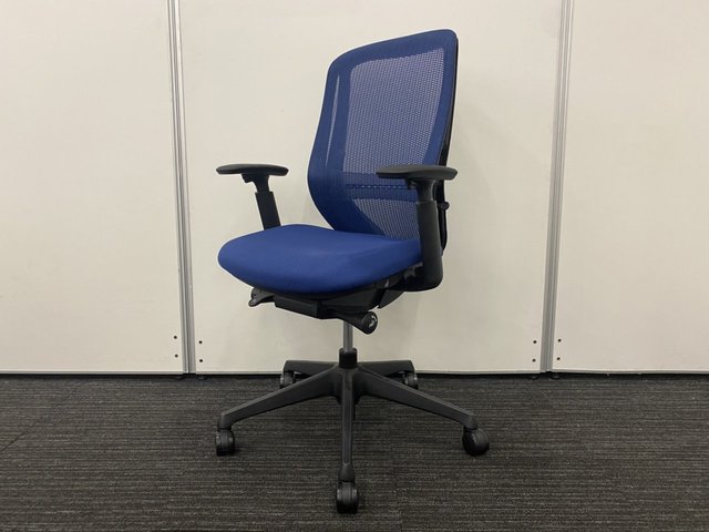 【中古】シルフィー（クッション）   オカムラ（okamura） 肘付ハイバックチェア