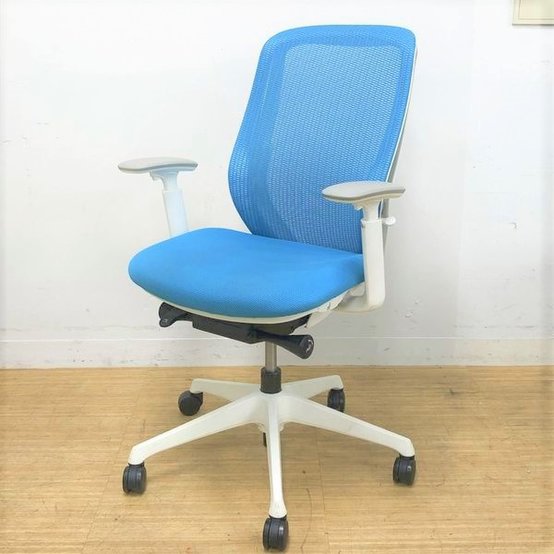 【中古】シルフィー（クッション）   オカムラ（okamura） 肘付ハイバックチェア