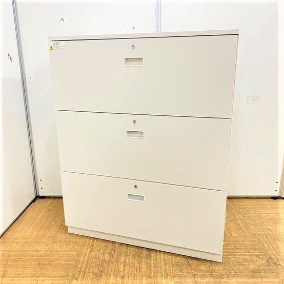 【中古】シンライン  HTM-109AKSN1-W9 イトーキ（ITOKI） ローキャビネット／ラテラル