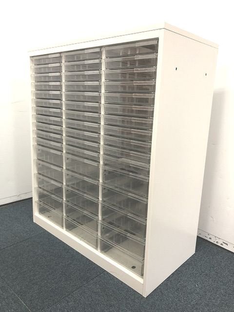 【中古】シンライン  HTM-109KAF-W9  イトーキ（ITOKI） ローキャビネット／クリスタルトレー