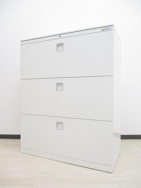 【中古】レクトライン  4BG3ZC ZA75 オカムラ（okamura） ローキャビネット／ラテラル