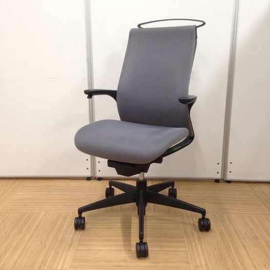 【中古】エムフォー（アルミ脚）  CRS-G2201 コクヨ（KOKUYO） 肘付ハイバックチェア