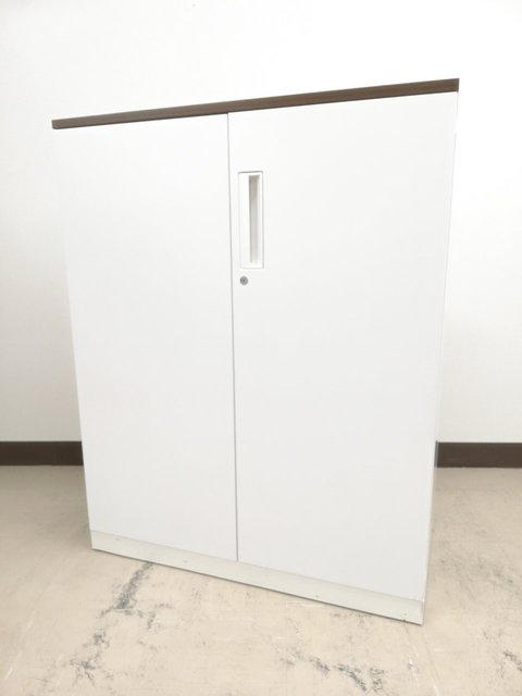 【揃いでご提案可能です！】コクヨ製　定番キャビネット　エディア　天板ブラウン