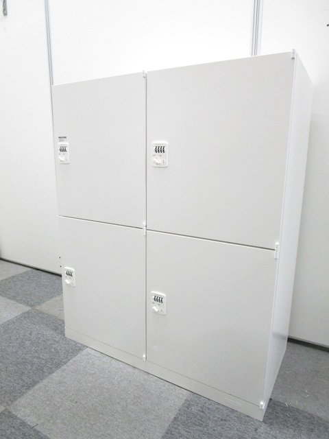 【中古】レクトライン  4B388X　ZA75 オカムラ（okamura） 4人用更衣ロッカー