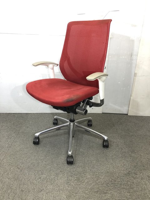 【中古】ゼファー（クッション）   オカムラ（okamura） 肘付ハイバックチェア