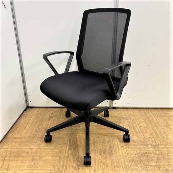 【新古】その他シリーズ STM-45 井上金庫 肘付ローバックチェア