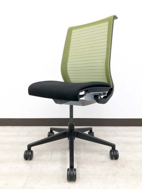 【中古】シンクチェア（座:布  Steelcase（スチールケース） 肘無ハイバックチェア