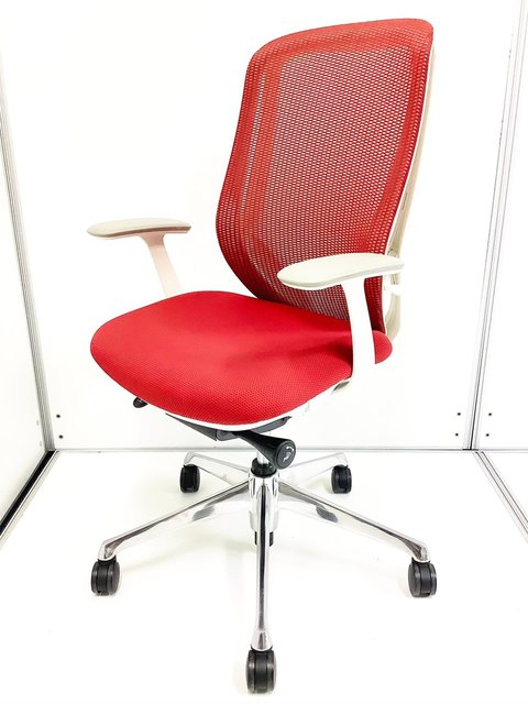 【中古】シルフィー（メッシュ）  C645BW FMP9 オカムラ（okamura） 肘付ハイバックチェア