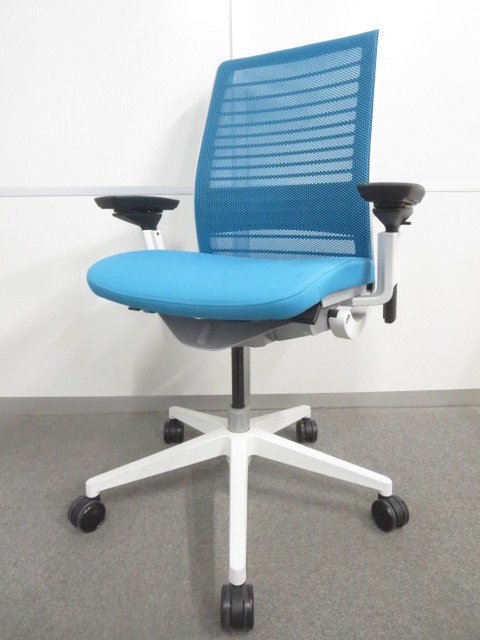 【中古】シンク2  465A300 Steelcase（スチールケース） 肘付ハイバックチェア