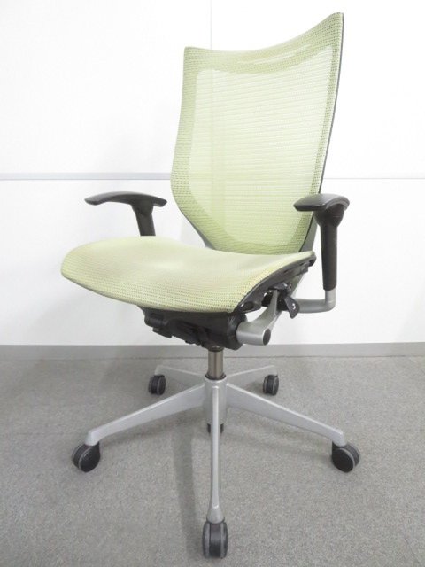 【中古】バロンメッシュ  CP85CP-FEH6 オカムラ（okamura） 肘付ハイバックチェア